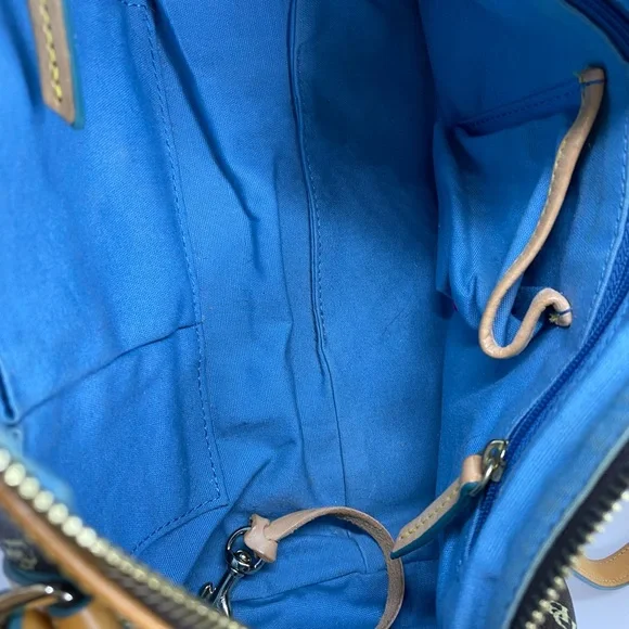 DOONEY & BOURKE💥VINTAGE-SOLD OUT💥Signature Coated Canvas Barrel Bag - Picture 9 of 11